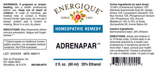 Adrenapar 2 oz. from Energique® Exhaustion, fatigue, forgetfulness.