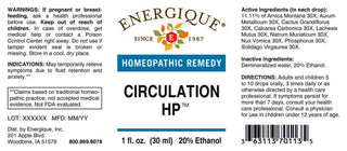 Circulation HP 1 oz. from Energique® Fluid retention and anxiety