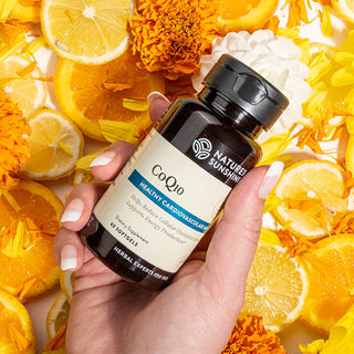 CoQ10 <!!! Co Q 10!!><br>Reduces oxidative stress, boosts energy production