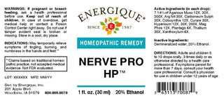 Nerve Pro HP 1 oz. from Energique® Tingling, numbness hands & feet.