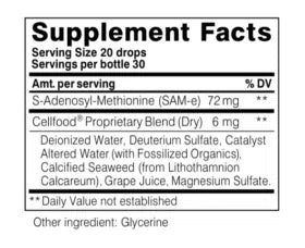 CellFood SAM-e 1 oz.<br>Mood boosting, joints & liver support