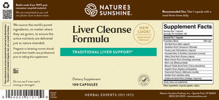 Liver Cleanse Formula<br>Supports the liver’s vital functions