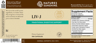 LIV-J<!livj!><br>Cleanses digestive system, nourish the liver & spleen