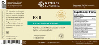 PS II 100 caps<!psii!><br>Supports a healthy prostate gland