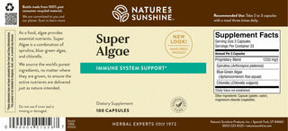 Super Algae (100 caps)<br> Super Algae fires up your immune system