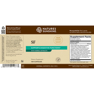 SF (100 caps)<br> Intestinal, urinary and digestive support