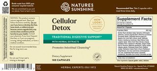 Cellular Detox <br>Proper bowel function & the elimination of toxins