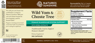 Wild Yam & Chaste Tree<br>Women’s health & hormonal harmony