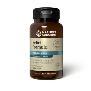 Relief Formula<br>Relief of minor aches and pains following exercise.
