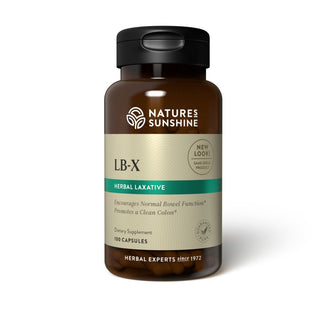 LB-X<!lbx!><br>Encourages waste elimination, supports colon cleansing
