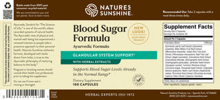 Blood Sugar Formula (100 caps) <br> Normalizes Blood Sugar.