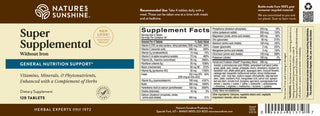 Super Supplemental No Iron <br>Antioxidants & overall health support