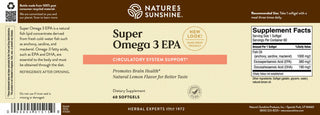 Super Omega-3 EPA (180 softgel caps)<br>Brain & circulatory health