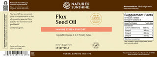 Flax Seed Oil w/Lignans<br> Boosting immune system, hormone balance.