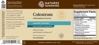 Colostrum w/Immune Factors (60 caps) <br>Immunity and bowel function
