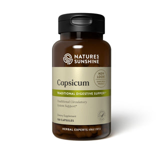 Capsicum  <br>Supports digestive system & blood circulation