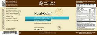 Nutri-Calm 100 caps<!nutricalm!><br>To maintain calm and peace of mind