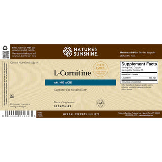 l-Carnitine (30 caps)  <br>Supports fatty acid metabolism