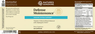 Defense Maintenance <br>Contributes to overall energy, stamina and wellness
