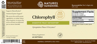 Chlorophyll <br>Promotes intestinal, digestive and immune health.