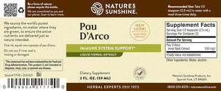 Pau d'arco Extract<br>To fight off harmful organisms & detox support