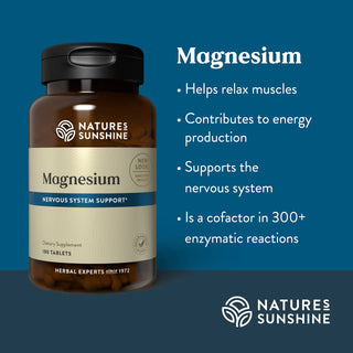 Magnesium (180 tabs)<br>Supports heart, brain, kidney function
