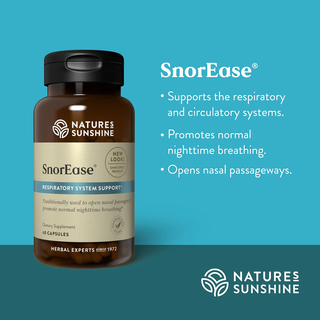 SnorEase (60 caps)<br> Promotes normal nighttime breathing