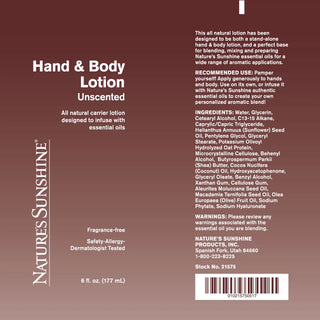 Hand & Body Lotion 6 oz. <br> Is non-greasy and absorbed quickly
