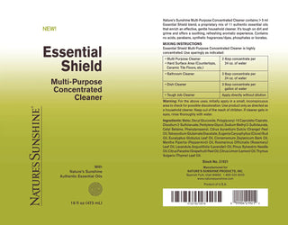 Essential Shield (Multi Purpose Cleaner)<br>Cleans surfaces effectively