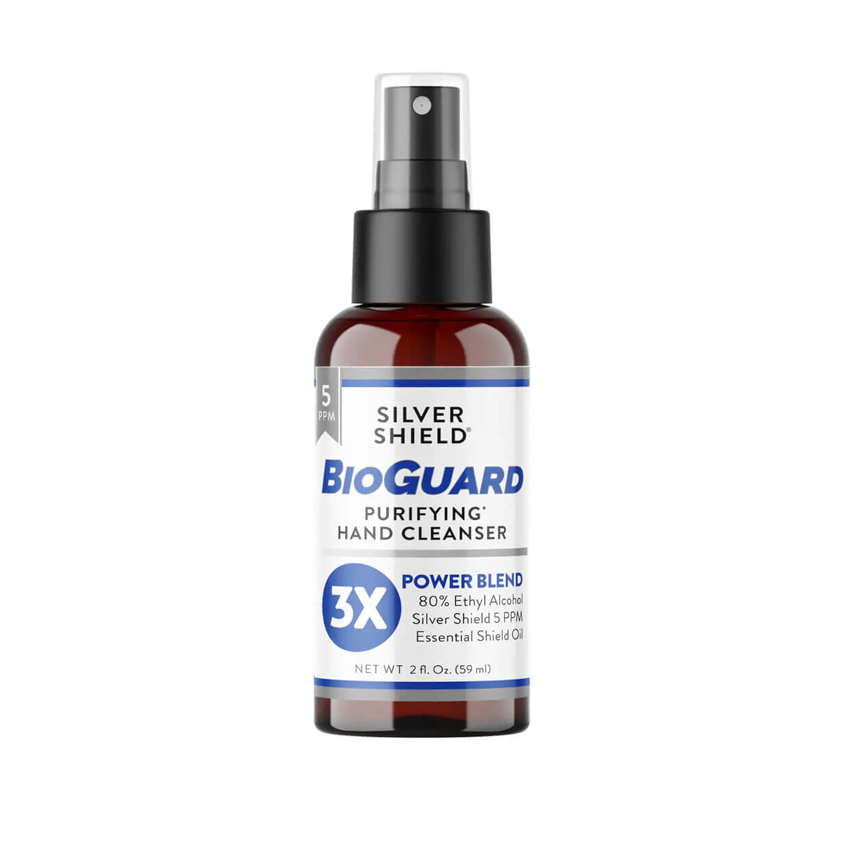 Silver Shield BioGuard Purifying Hands Cleanser 80% ethyl alcohol.
