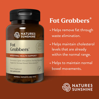 Fat Grabbers 180 caps<br>Removes fat & maintain cholesterol levels