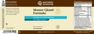 Master Gland <br>Vitamins, Minerals and Glandular support