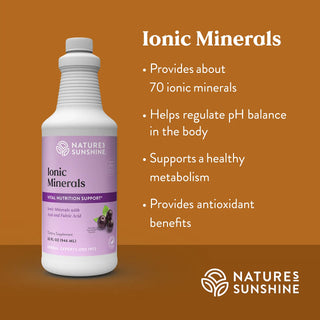 Ionic Minerals w/Acai<br>Supports pH balance and healthy metabolism