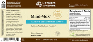 Mind-Max [90 caps] <br>Brain function, memory, concentration