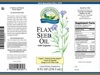 Flax Seed Oil Liquid (8 fl. oz.)<br>Constructs healthy cell membranes