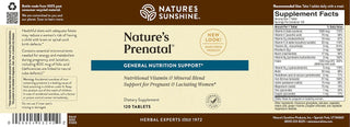 Nature's Prenatal (120 tabs) <BR> For pregnant & lactating mothers