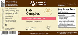 HSN Complex<br>Supports hair, skin, and nails