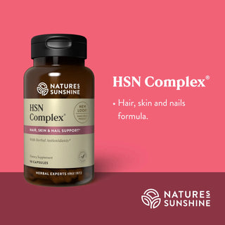 HSN Complex<br>Supports hair, skin, and nails
