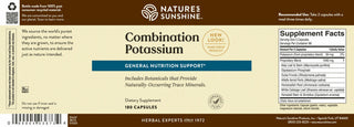 Potassium, Combination <br> Supports energy, kidneys, urinary health.