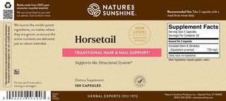 Horsetail <br> Traditionally used to strengthen & support hair & nails