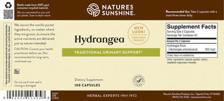 Hydrangea <br>Traditionally supports the urinary system
