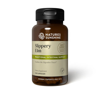 Slippery Elm<br> Soothes mucous membranes of the digestive tract