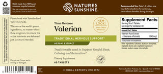 Valerian Root Extract T/R (60 tabs)<br> Promotes calm, restful sleep