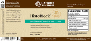 HistaBlock (90 caps) <br>Healthy airways for better breathing