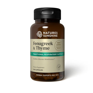 Fenugreek & Thyme <br>Relief for upper respiratory discomfort