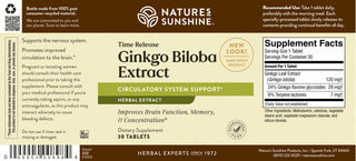 Ginkgo Biloba Extract T/R <br>  Brain function, memory, concentration.
