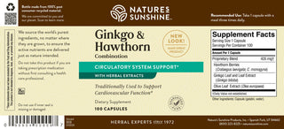 Ginkgo & Hawthorn Comb.<br>Used to support cardiovascular function