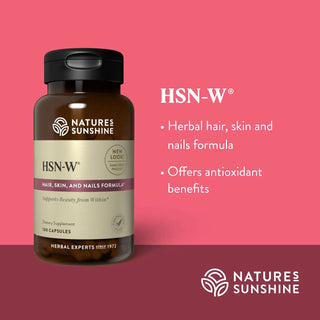 HSN-W<!hsnw!> <br>Traditionally used to support hair, skin and nails
