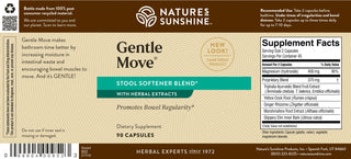 Gentle Move <br>Softens stool, promotes regularity, digestive health