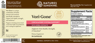 Vari-Gone<br>Supports vein health & blood flow to the heart and legs